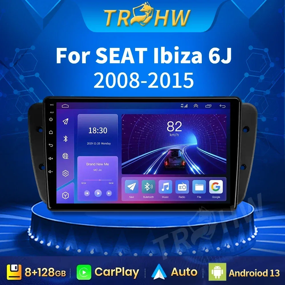 Автомобильный радиоприемник Carplay для Seat Ibiza 6J IV 4 2008-2015 GPS-навигация Android Авто