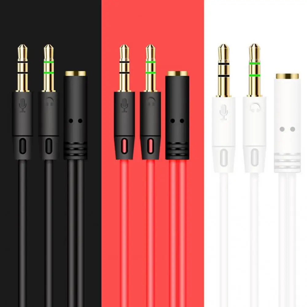 

Headphone Splitter Earphone Adapter Audio 3.5mm Female to 2 Male Jack Aux Cable