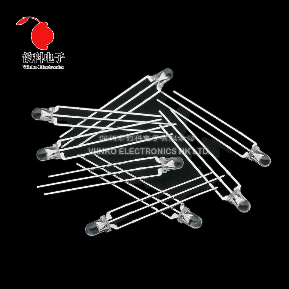 50 шт. F3 3 мм круглый прозрачный/туманный двухцветный общий анод/катодный