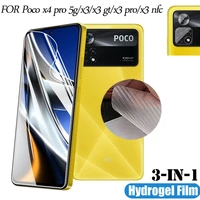 mica xiaomi poco x4 pro 5g hidrogel screen protector for poko x3 gt pro nfc pocco x4pro poco x4 pro hydrogel protective film back camera protection not tempered glass cristal