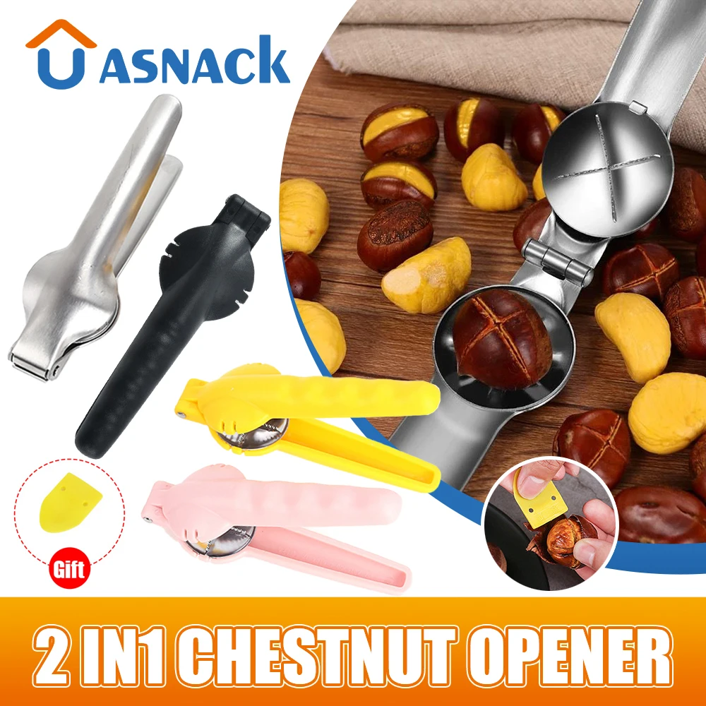 Stainless Steel 2 in1 Chestnut Machine Kitchen Accessories Chestnut Sheath Chestnut Cutter Chestnut Opener Chestnut Nut for Nuts