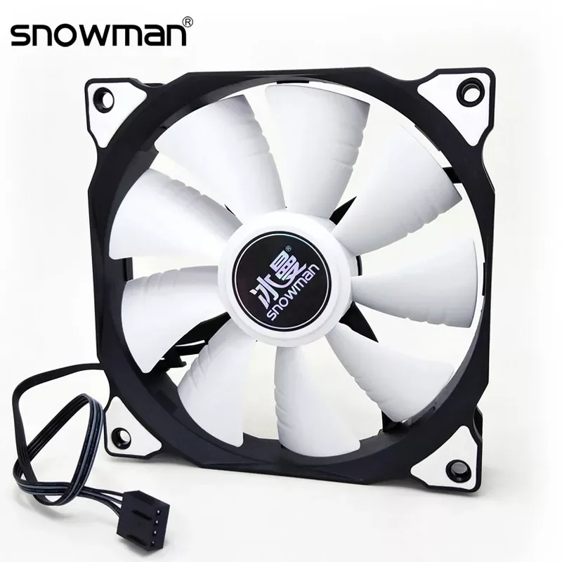 

Вентилятор SNOWMAN PWM 4 Pin 120 мм для компьютерного чехла, тихий вентилятор 12 см для ЦП, охлаждение ЦП, тихий внешний диаметр, вентиляторы 12 В постоя...