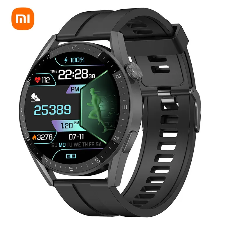 Xiaomi Men's Smart Watch Bluetooth Calls Smartwatch Wireless Charging 390*390 HD Screen Waterproof Fitness Bracelet