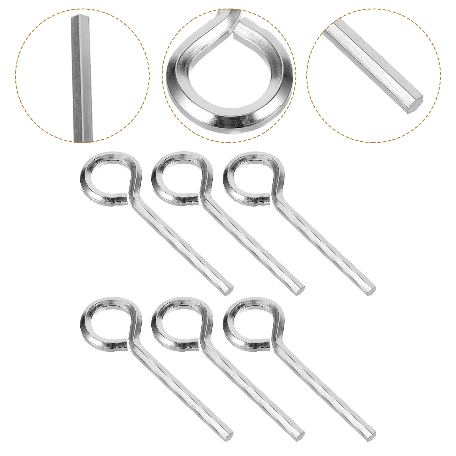 

6 шт., маленькие портативные металлические стандартные двери