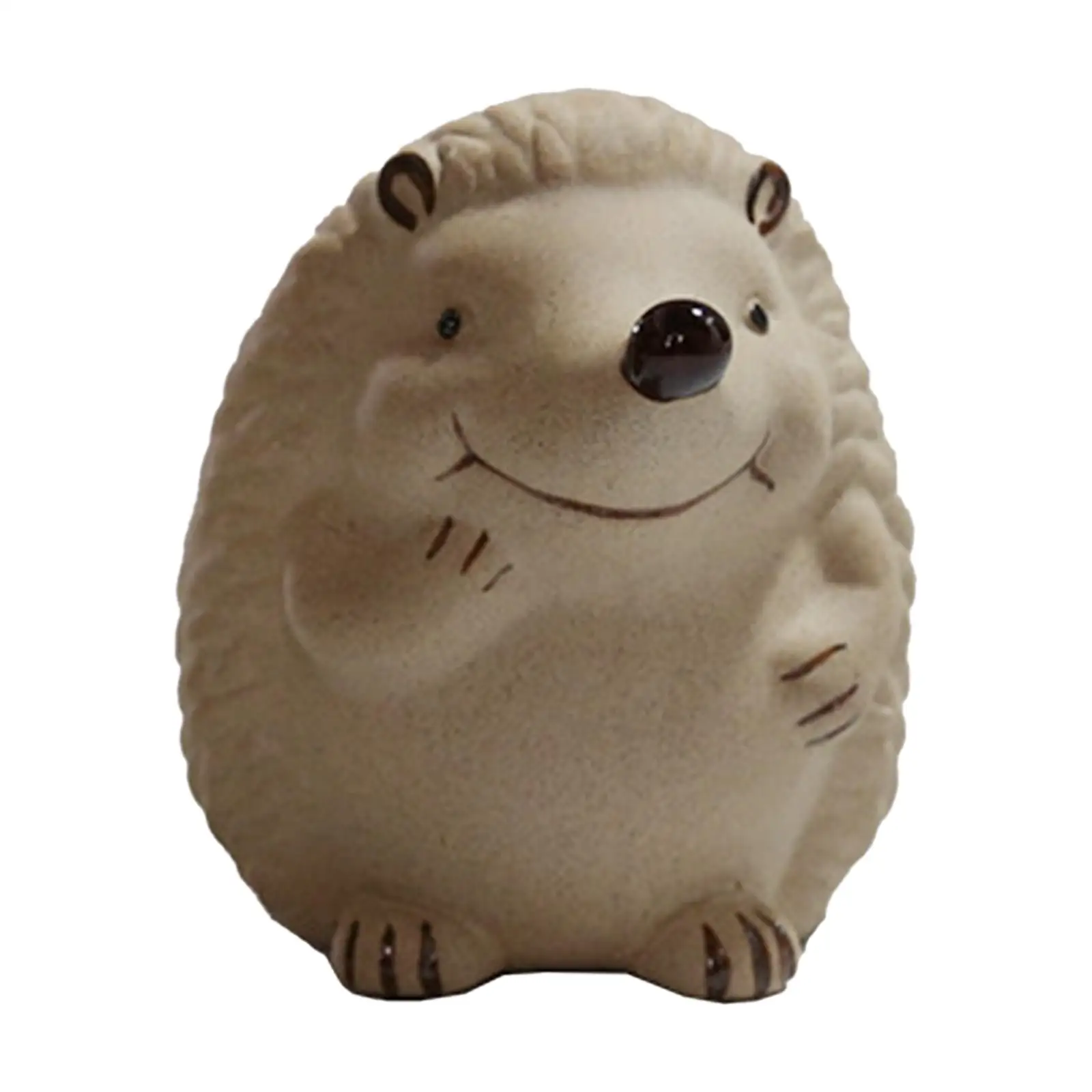 

Имитация сказочной садовой статуи Ежика миниатюрные фигурки животных украшение для двора улицы дома цветочный горшок двора