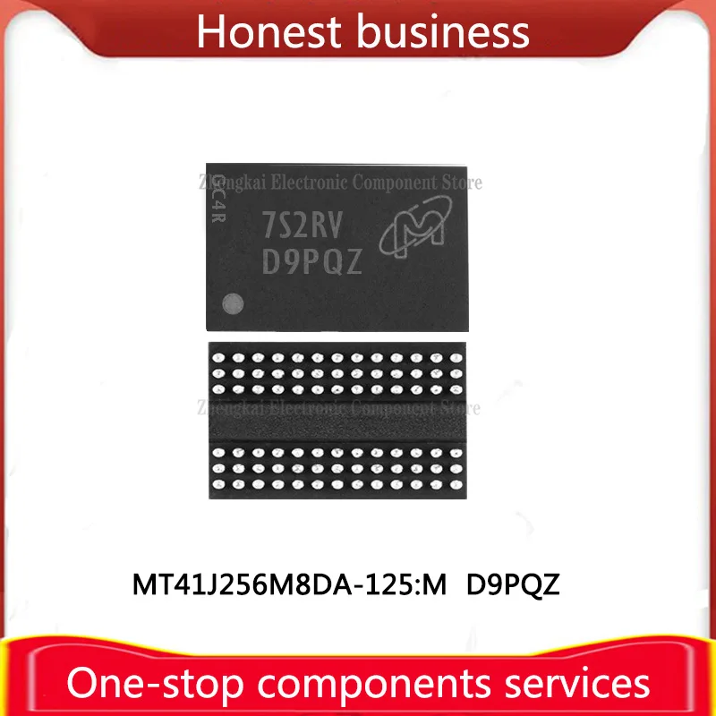 

MT41J256M8DA-125:M D9PQZ 78FBGA DDR3 2Gb MT41J128M8JP-15E:F D9KPT 1G MT41J256M8DA-107 ES:M Z9PFT 2G Chip Memory