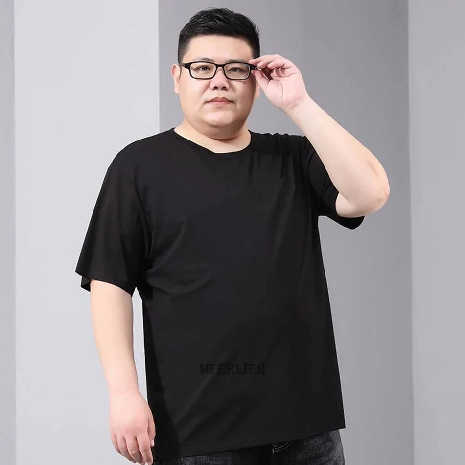 

summer Men cheap tshirt short sleeve plus size 8XL 10XL solid color thin tees big sales tops loose tshirt mferlier