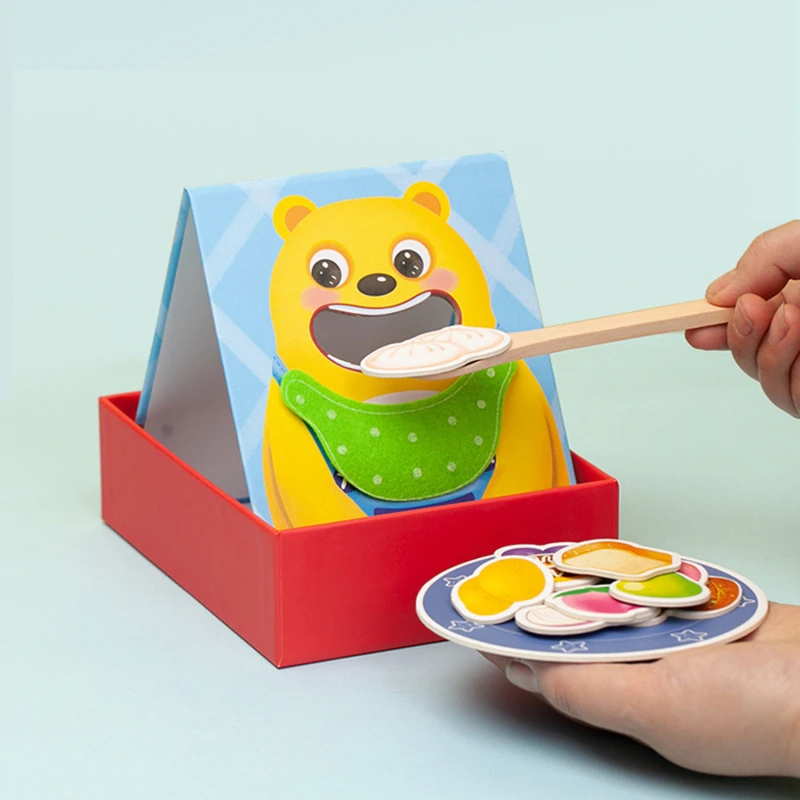 

Simulation Bear Feeding Game Toy Parent-child Interactive Game Early Childhood Education Refined Movement Training