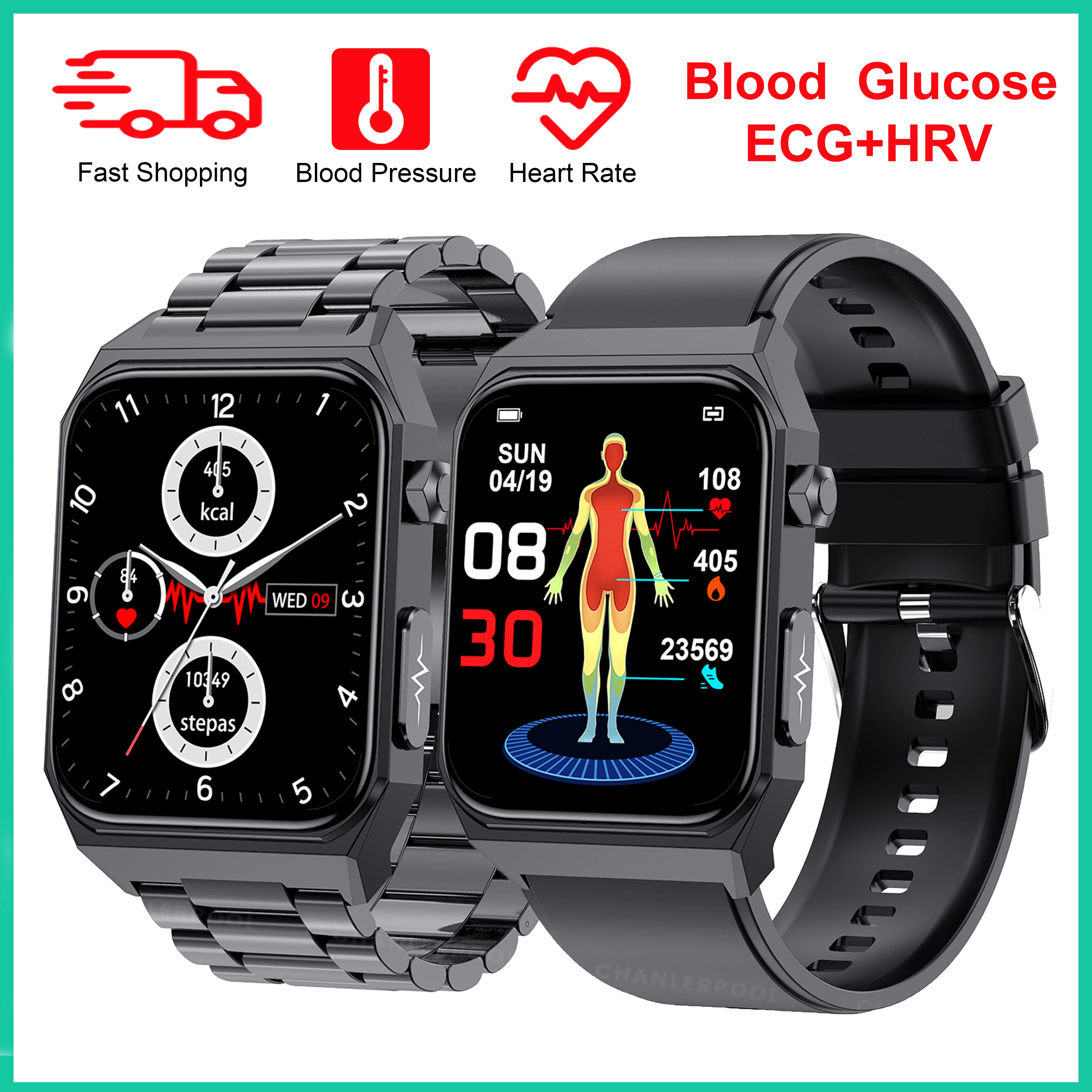 

2023 Смарт-часы с лазерной поддержкой терапии, монитор уровня глюкозы в крови, спортивные часы для здоровья и фитнеса, умный Браслет, водонепр...