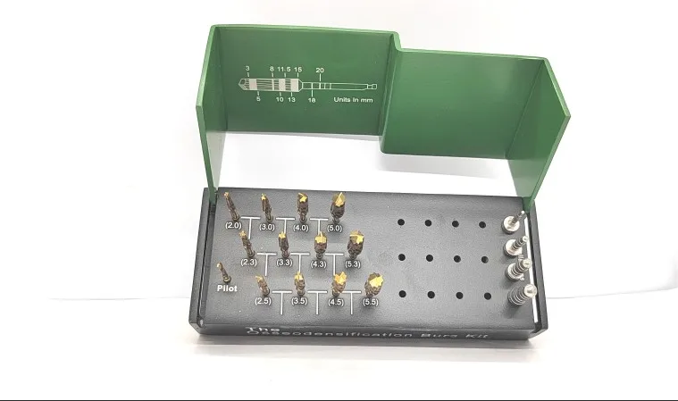 Набор бит для имплантации зубов Denton Aozentai экструзии костей 17 моделей Бур ротовой