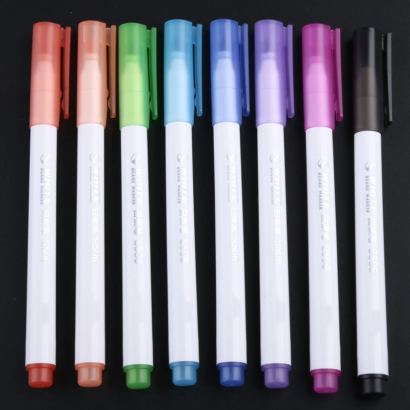 

8 Colors Wipeable Glass Window Whiteboard Marker Pen Shop Car Decorating Tool