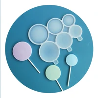 round epoxy mold diy chocolate coral cheese lollipop silicone mold cake decoration accessories baking accessories