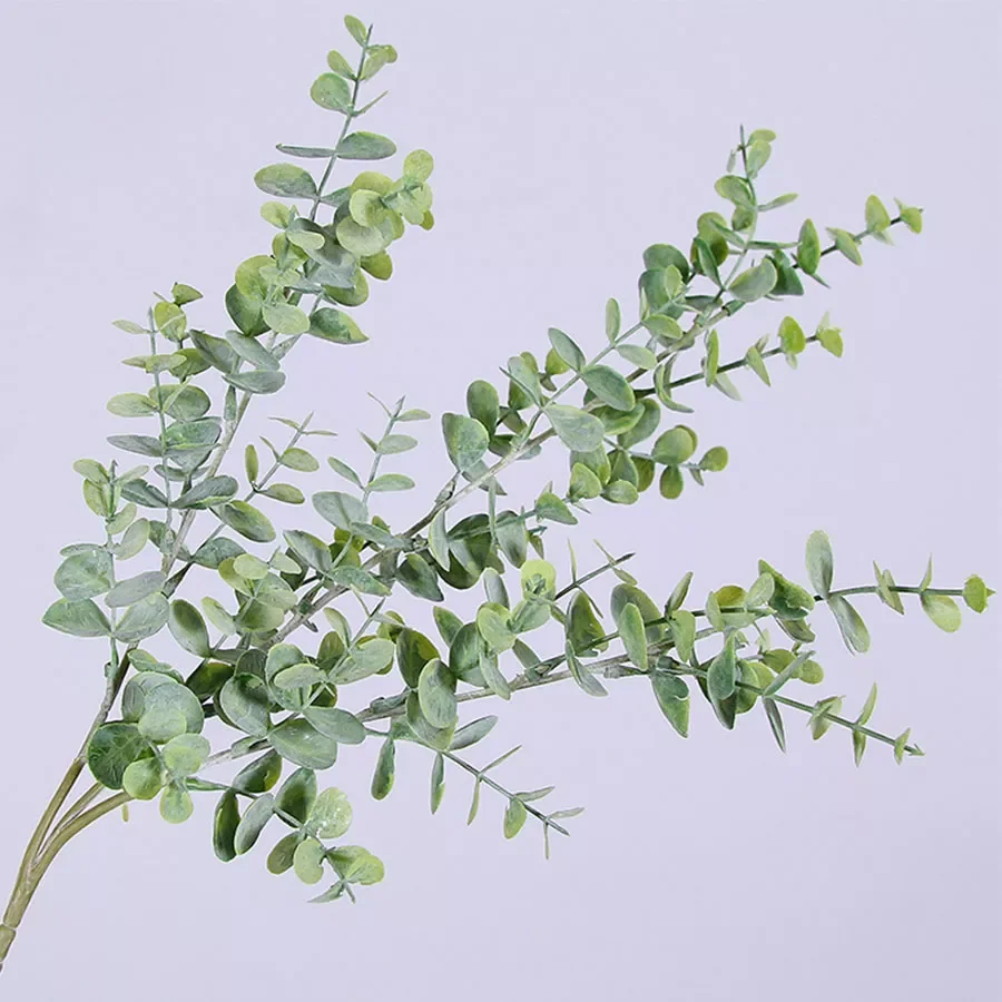 

artificial plastic plants leaves tree green eucalyptus branch for garden wedding decoration faux fake foliage christmas decor