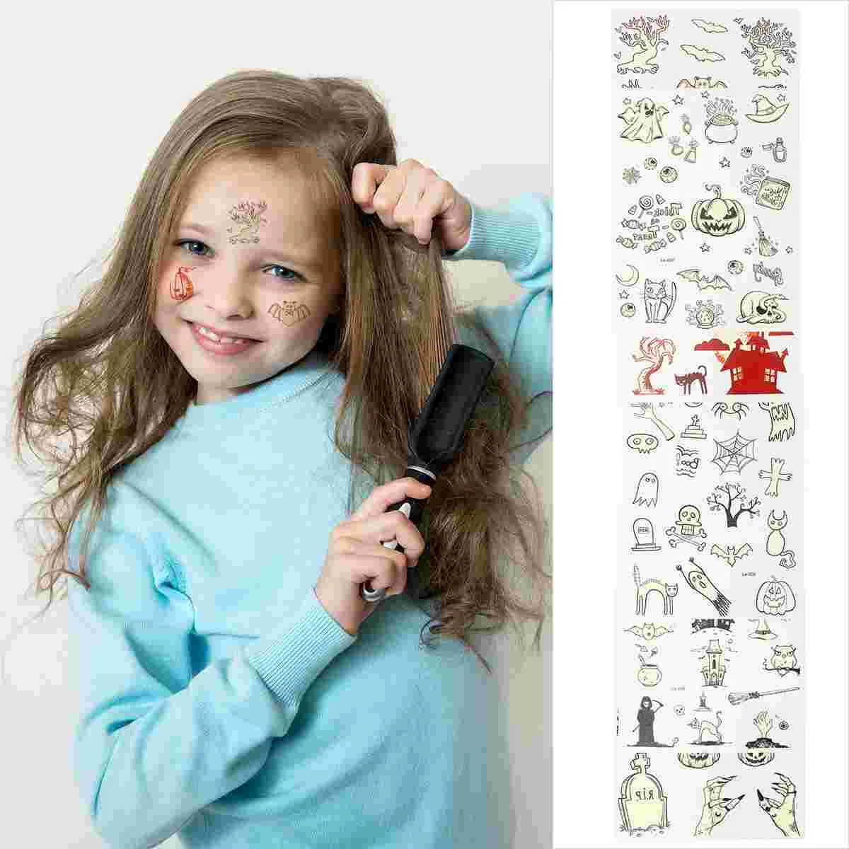 

Stickerkid Decal Luminousdark Spooky Temporary Stickers Glow Thefavors Party Birthday Waterproof