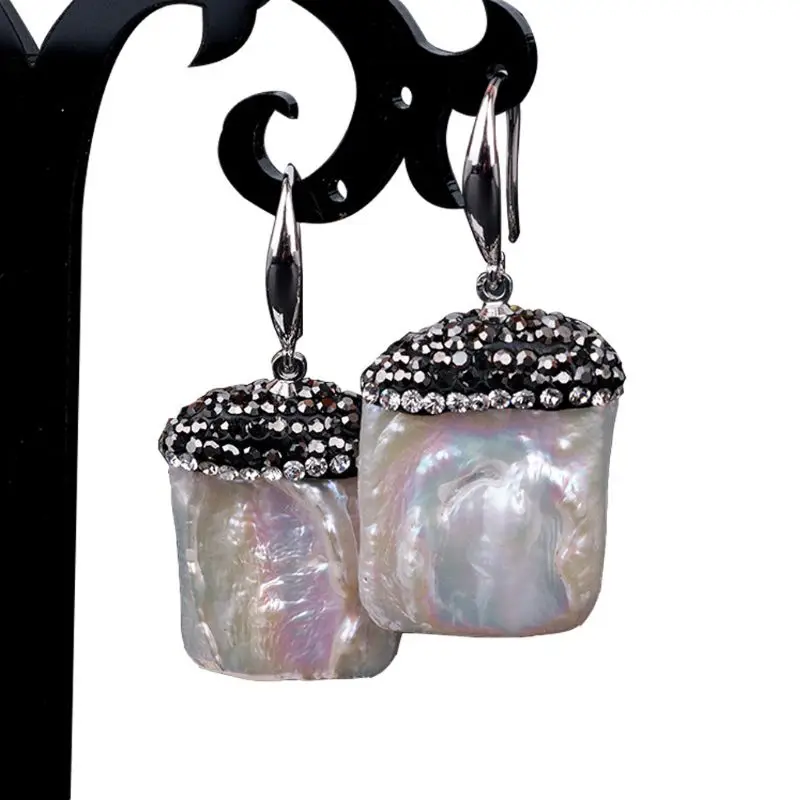 

Women Dainty Earrings Long Tassel Earrings Faux Pearl Pendant Unisex Ear Clip