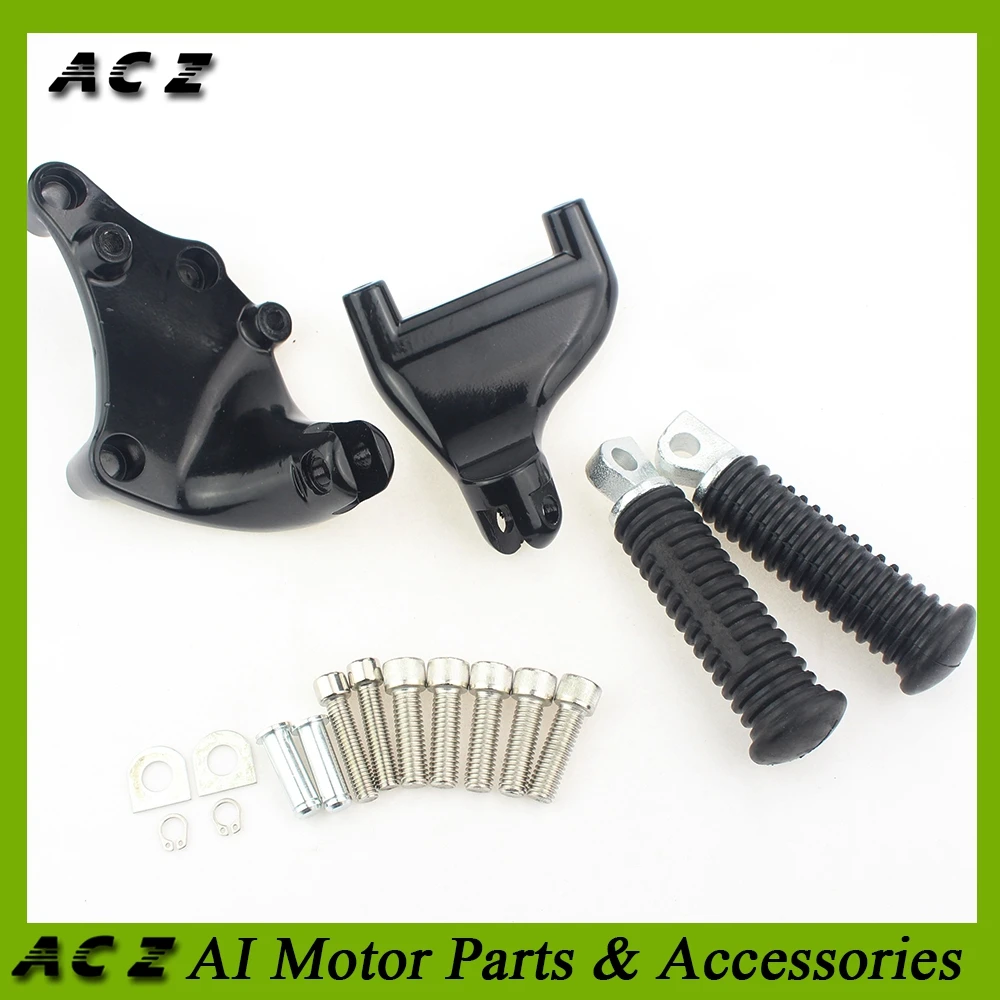 

ACZ Motorcycle Rear Passenger Foot Pegs Pedals Foot Rest Footrest With Mount For Harley Davidson Sportster XL 883 1200 48 C/5