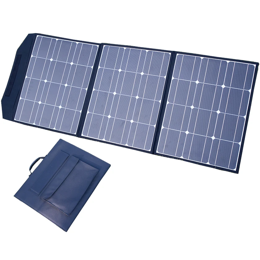 

Outdoor Foldable Solar Panel 100w 200W 18V 12V Waterproof Portable Folded Solar Charge Folding Bag for mobile power system