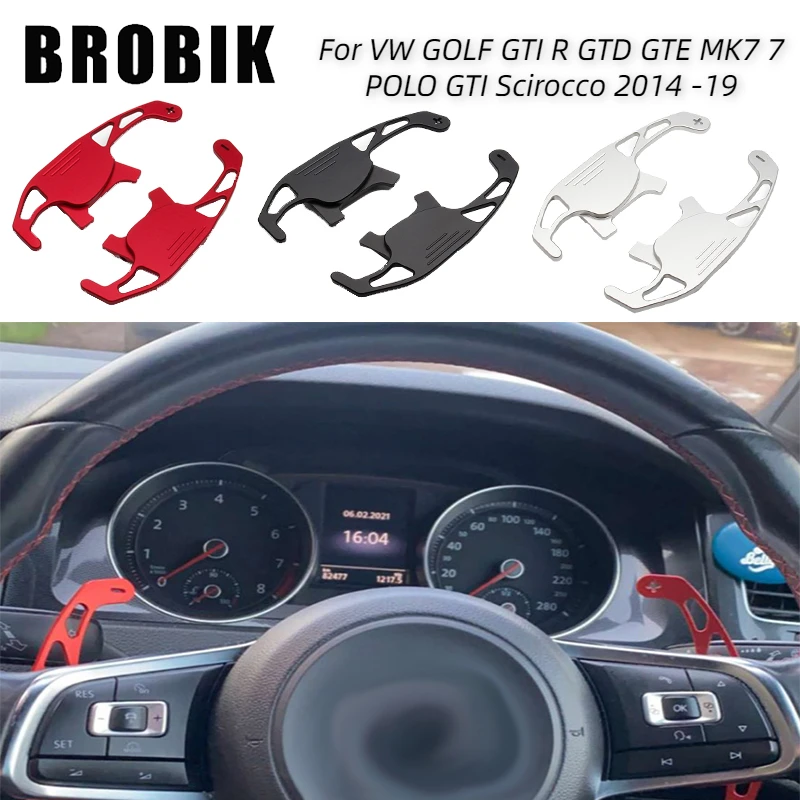 

2pcs Car Steering Wheel Shift Paddle Shifter Extended For VW GOLF GTI R GTD GTE R-line POLO GTI Scirocco 2014 2015 16 17 18 2019