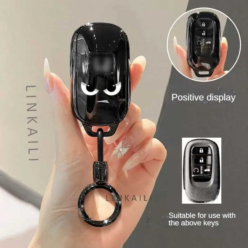 

Модный чехол для дистанционного ключа из цинкового сплава для Honda Civic 11-го поколения Accord Vezel Freed Pilot CRV 2021 2022, защитный аксессуар