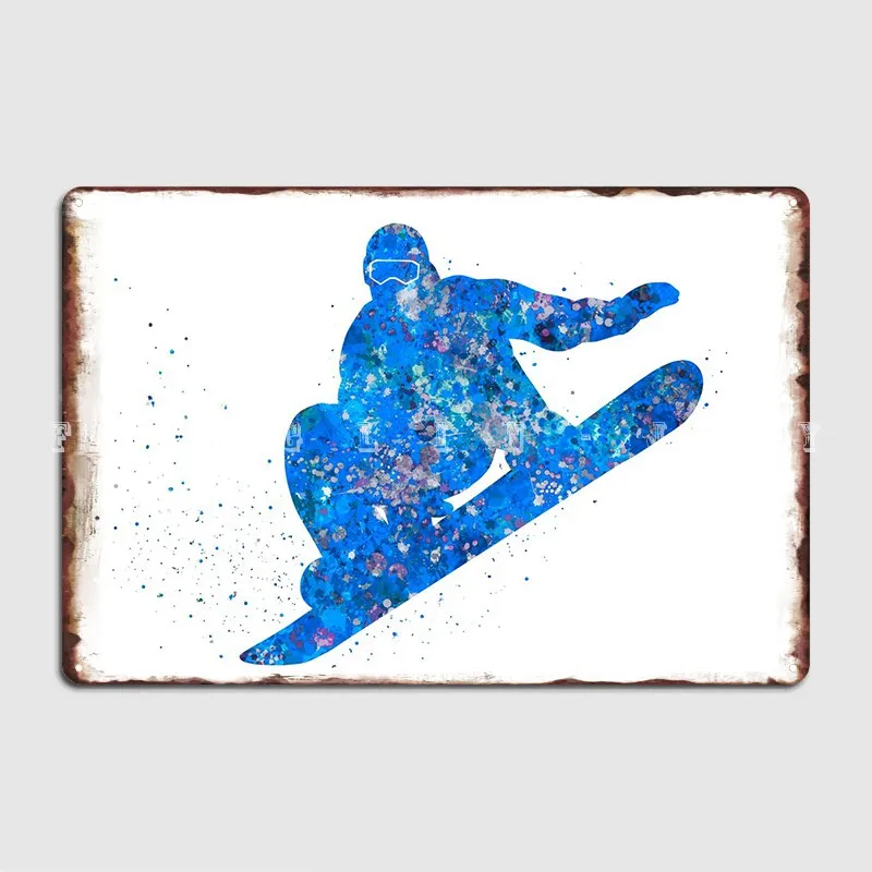 

Snowboard Metal Plaque Poster Wall Decor Cinema Living Room Garage Club Decoration Tin Sign Poster