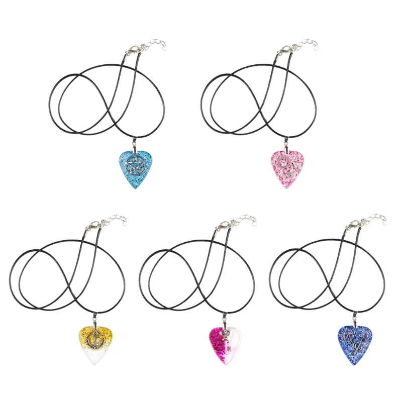 

Сделанная вручную гитара Pick, изысканное ожерелье для гитары, толщина 1,5 мм, металл из смолы