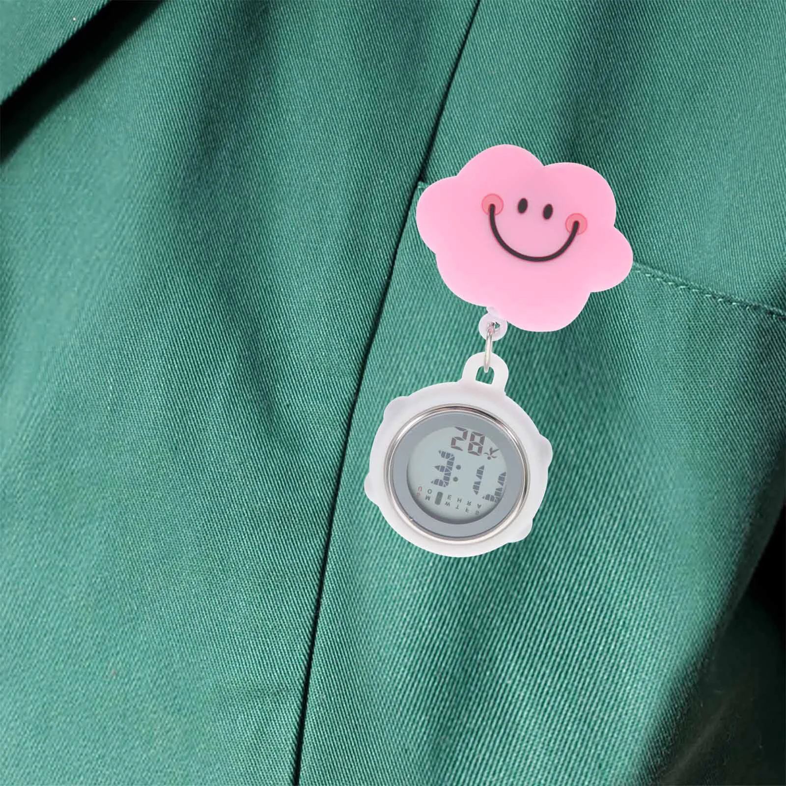 

Collar Pin Teenage Girl Gifts Watch Label Stethoscope Clip Silica Gel Digital Nursing Hanging Fob