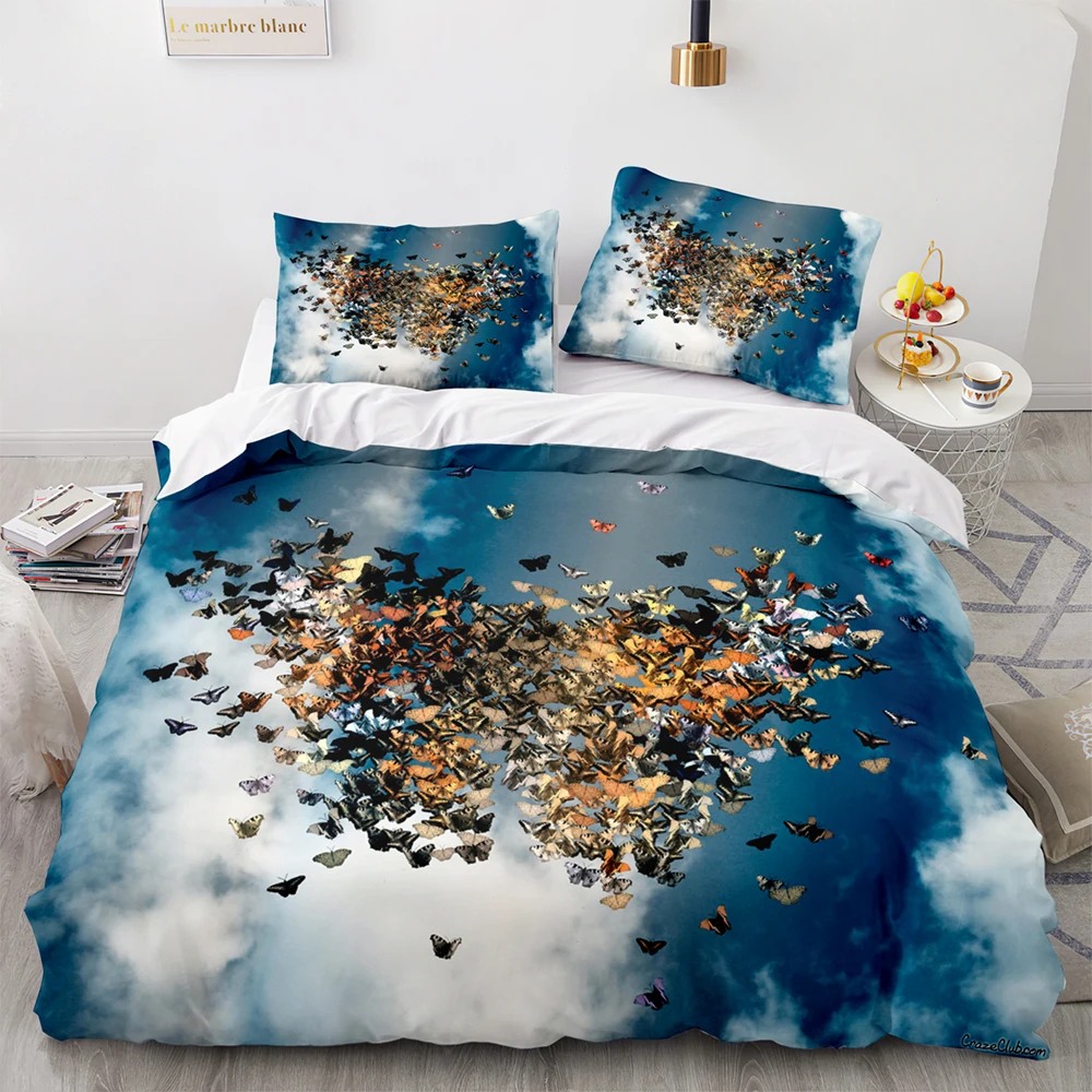 

Bedding Set Single Twin Full Queen King Size beautiful Kawaii Bed Set Aldult Kid Bedroom Duvetcover Sets 3D Print 031