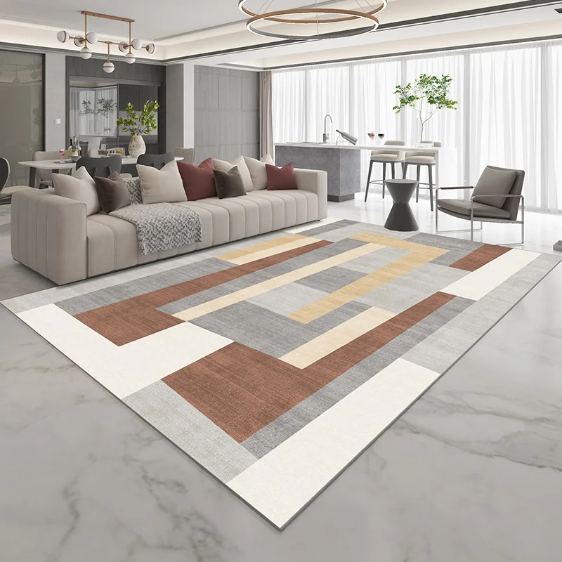 

Modern Minimalist Living Room Sofa Coffee Table Carpet Bedroom Light Luxury Carpets Home Study Balcony Large Area Non-slip Rugs