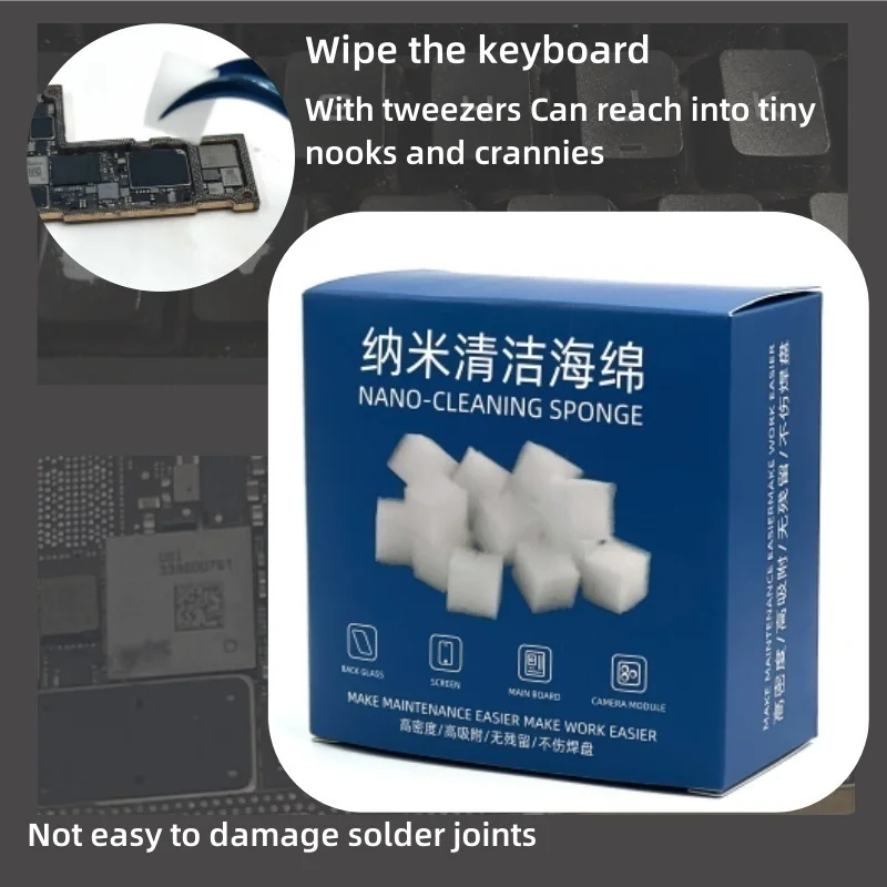 Нано-чистящая губка для ЖК-экрана мобильного телефона без остатков печатной