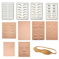 3d face tattoo practice silicone fake skins practice 1pc microblading practice skin for face eyebrows lips for tattoo beginners
