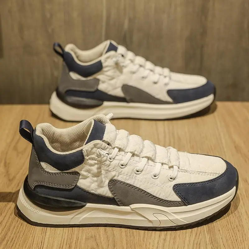 Популярная в Интернете популярная мужская обувь зимняя без шнуровки на флисовой