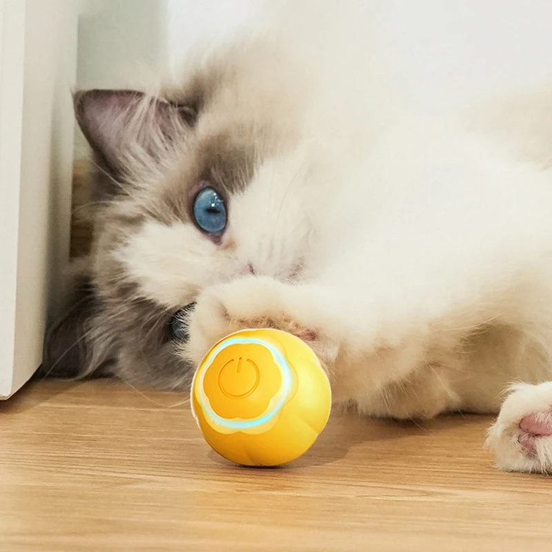 

New Smart Cat Toys Automatic Rolling Glow Ball Electric Cat Toys Interactive Cats Training Self-moving Kitten Toys Pet Supplies