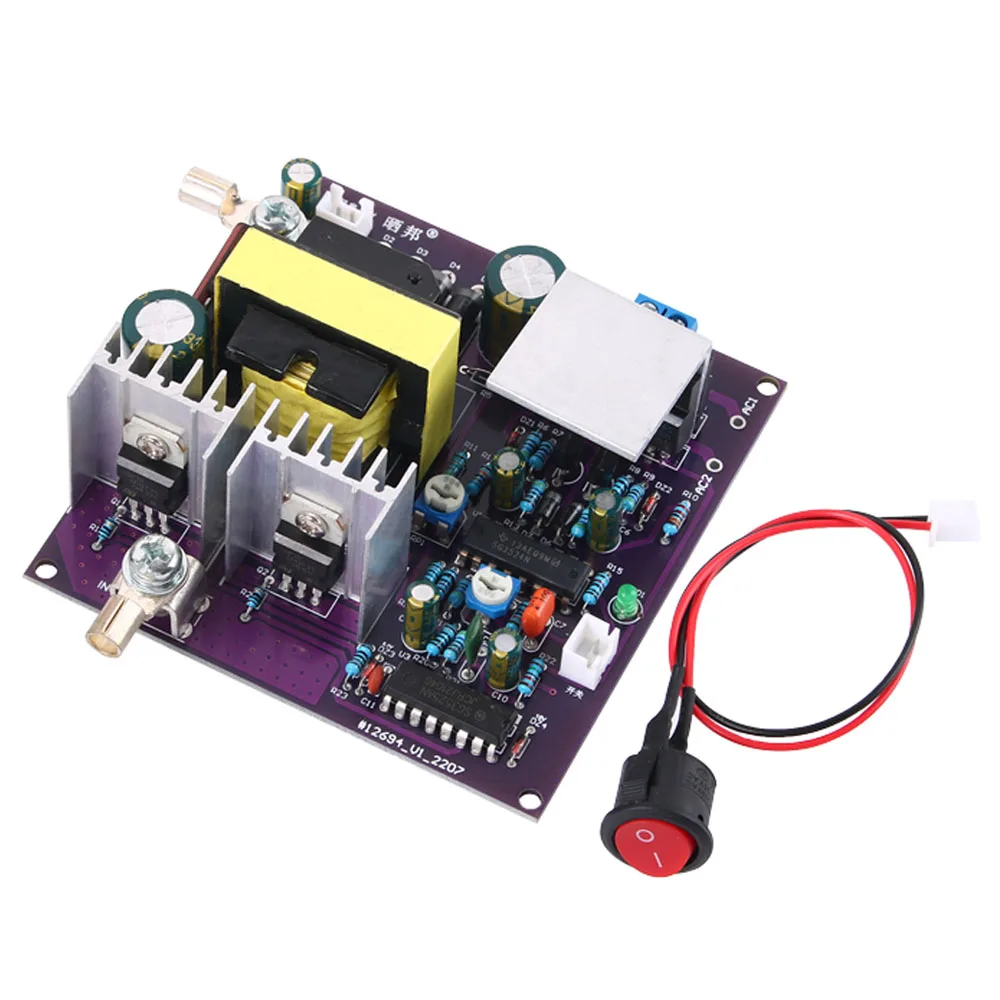 

DC12V to AC180-220V Inverter Modified Wave Inverter Circuit Board 300W Driver Board 12V to 220V Step-Up Boost Power Supply Board