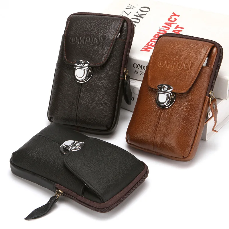 

EDC Pu Bag Purse Double Layer Outdoor Waterproof Military Waist Fanny Pack Men Phone Pouch Camping Hunting Tactical Waist Bag