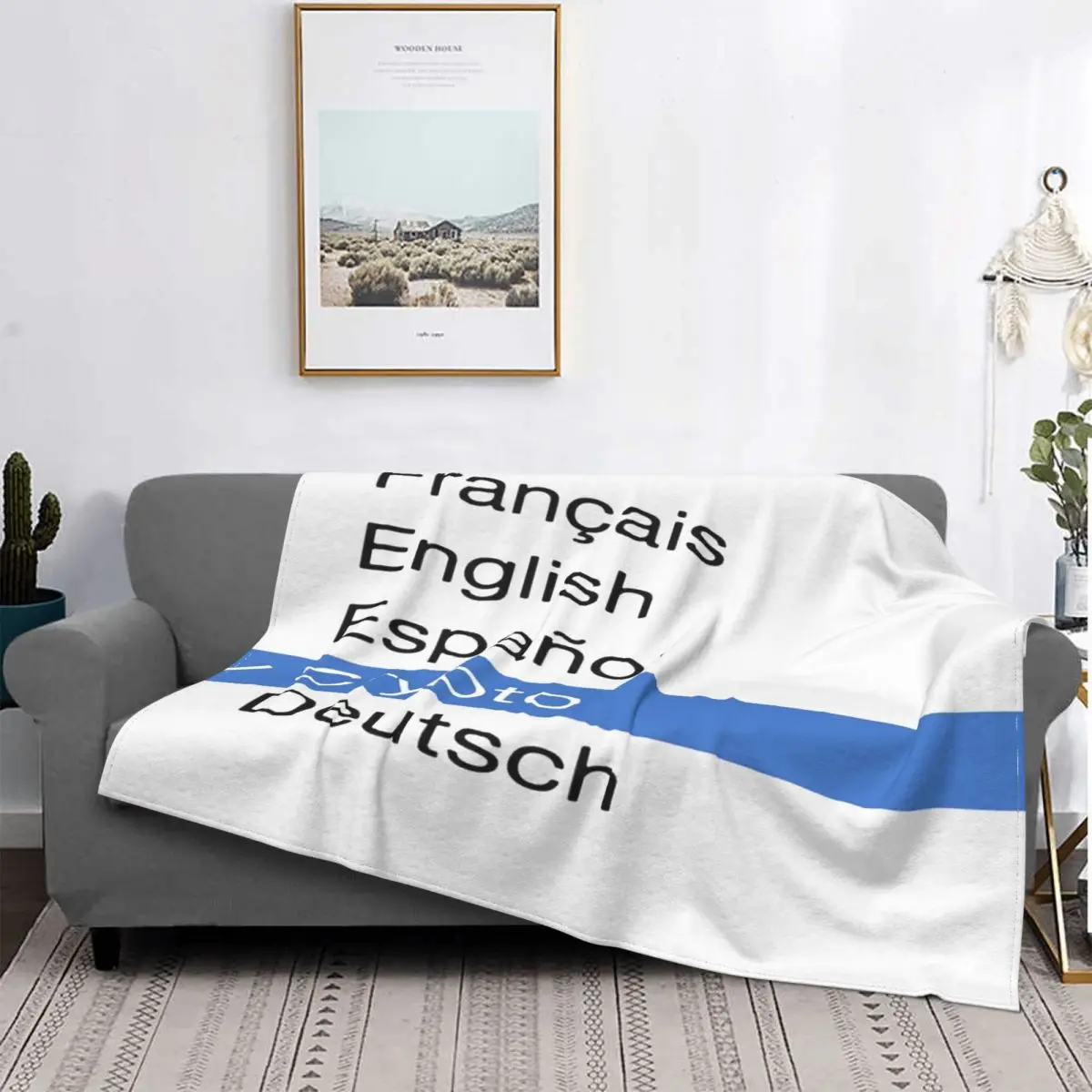 

I Speak Crypto-manta a cuadros para cama, cubrecamas de Anime, manta doble a cuadros, colchas para cama