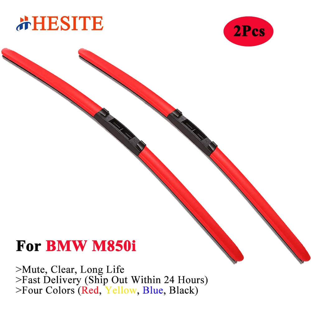 

HESITE Windshield Wiper Blades For 2019 BMW 8 Series 850i Convertible Gran Coupe Sedan Xdrive 2020 Accessories Blue Black Wipers