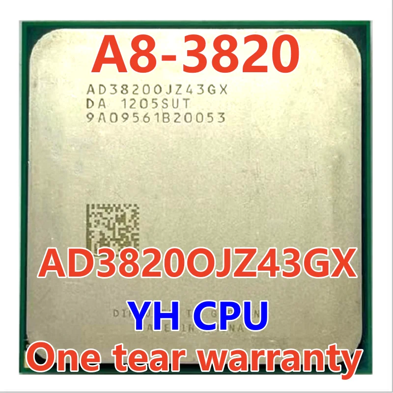 

A8-Series 2,8 A8 3820 GHz четырехъядерный процессор AD3820OJZ43GX разъем FM1