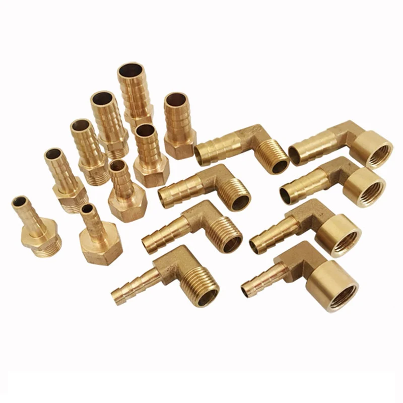 4mm 6mm 8mm 10mm 12mm 14mm 16mm 19mm 25mm Hose Barb x 1/8" 1/4" 3/8" 1/2" 3/4" 1" BSP Male Elbow Brass Pipe Fitting Connector