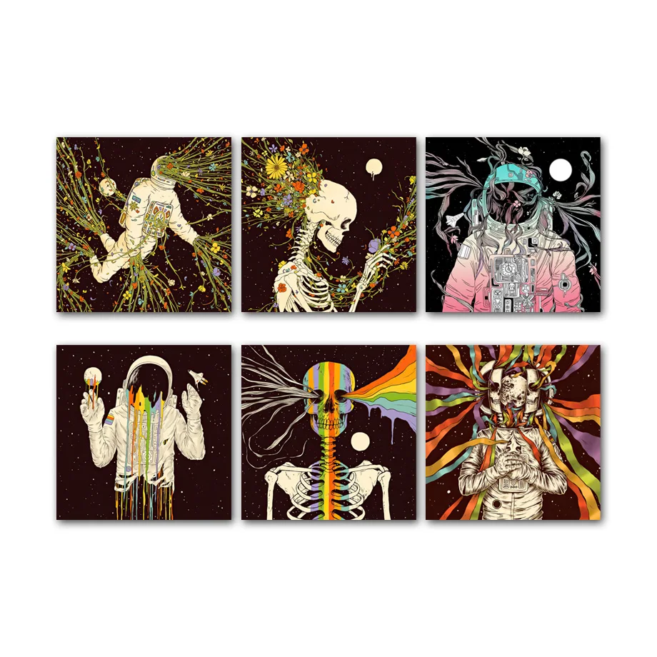 

Abstract Astronaut Nordic Posters And Print Modern Skeleton Wall Art Canvas Painting Home Decoration Pictures For Living Room