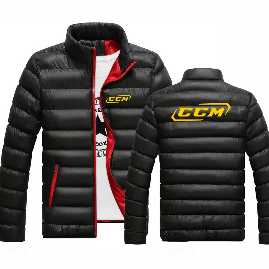 

2022 Men's CCM Printing Winter Thicken Warm Street Cotton Clothing High Quality Leisure Jacket Pocket Zipper Loose Wild Coat