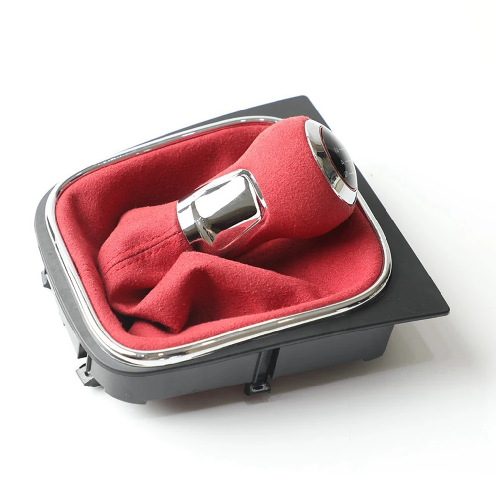 Ручная 6-скоростная Рычажная переключатель передач с кожаной головкой для VW Golf 5 6