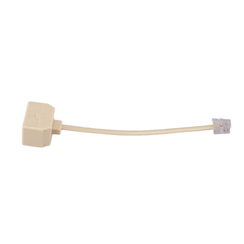 BLEL Hot RJ11 6P4C 2-сторонний выход телефонный разъем линейный сплиттер адаптер бежевый