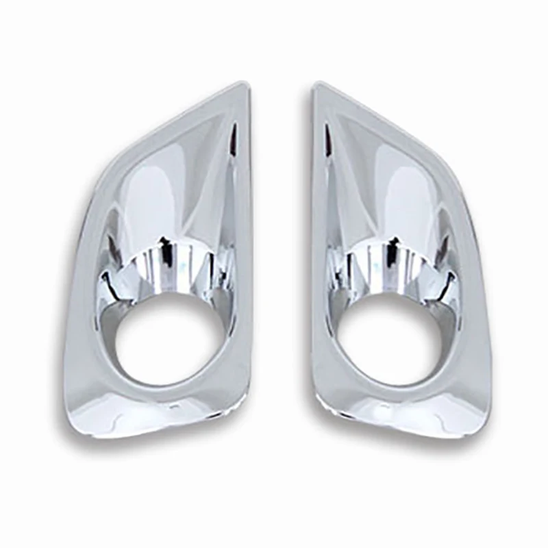 

Car ABS Chrome Front Fog Lamp Light Cover Trim Foglight Decorations for Vios/Yaris 2014-2016