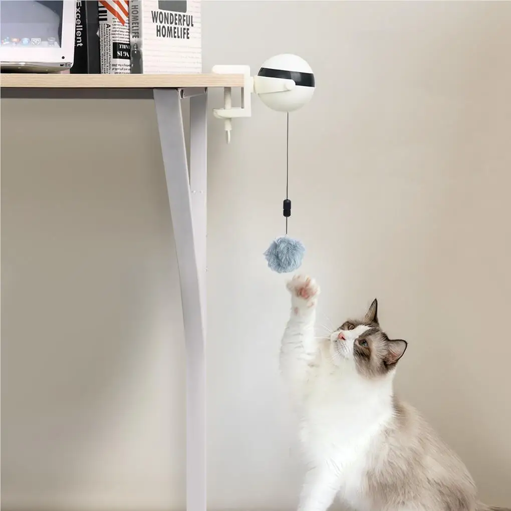 

Electronic Motion Cat Toy Cat Teaser Toys Safe Yo-Yo Lifting Ball Plastic Rotating Interactive Balls Smart Pet Cat Ball Toy