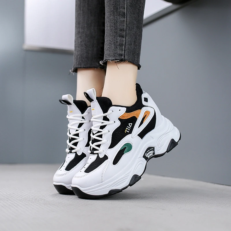 2023 New Girls' Summer Fashion Casual Shoe Platform Shoe Breathable Mesh Zapatillas Mujer Student Outdoor Sports Shoe Patch