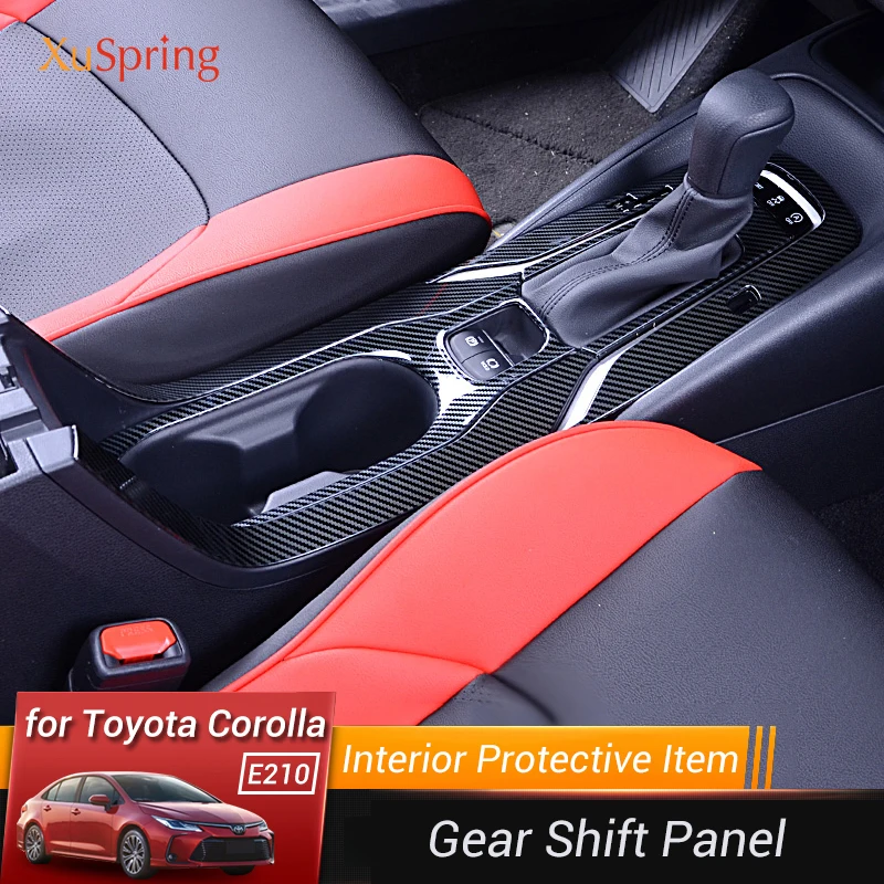 

For Toyota Corolla 2019 2020 2021 E210 2022 12th Car Console Gearbox Gear Shift Panel Trim Frame Cover Sticker Strips Garnish