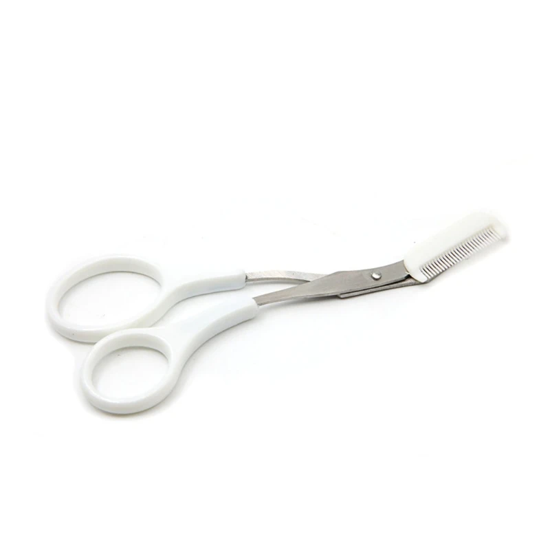 

Профессиональный триммер для бровей, ножницы для удаления бровей, инструмент для красоты с расческой и удобными захватами для пальцев для мужчин, женщин и мужчин