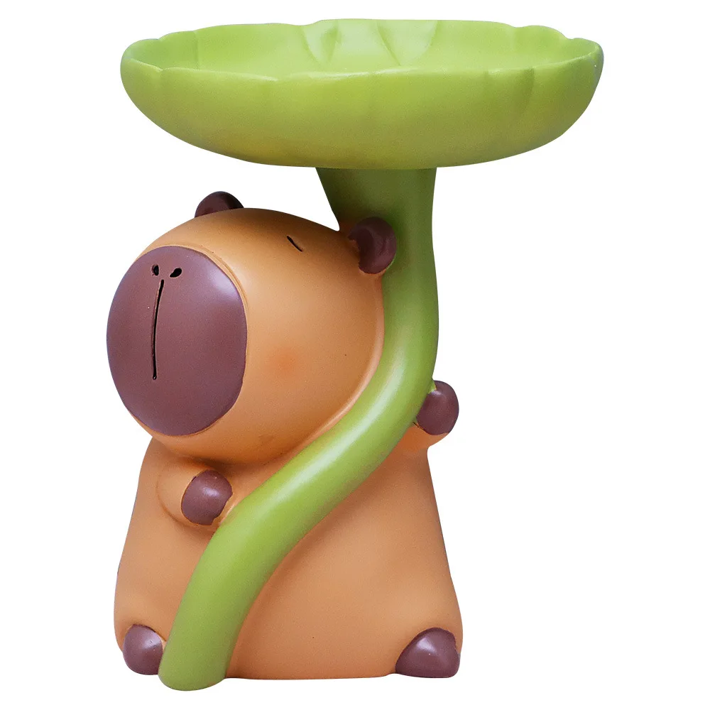 Поднос для листьев из смолы рыба-пуховик настольный поднос хранения милый