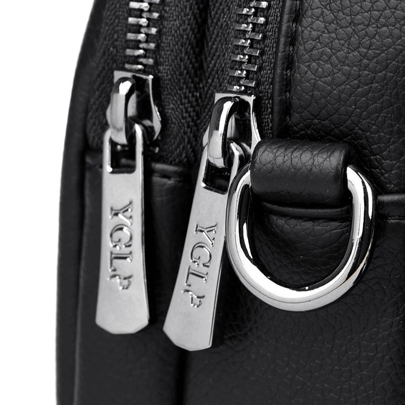 Luxury Leather Women's Casual Crossbody Bag Female Zipper Single Shoulder Bags Literary Travel Messenger Tote For Party Shopping