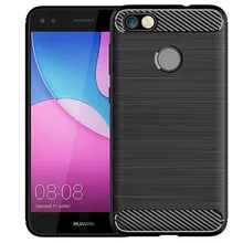 Phone Case for Huawei P9 Lite Mini Carbon Fiber Shockproof Case for Huawei y6 pro 2017 Full Protective Back Cover Coque Fundas